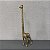 ESCULTURA GIRAFA EM POLIRESINA DOURADO G 40CM M32CM - Imagem 2