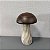ESCULTURA COGUMELO EM MADEIRA G 24X15CM M 16X12CM - Imagem 2