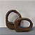 ESCULTURA ARCO EM MADEIRA G 33X27CM M 22X27CM - Imagem 1
