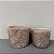 CACHEPOT EM CIMENTO BEGE G 17X22CM M 15X17CM - Imagem 1