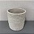 CACHEPOT DE CIMENTO BEGE G 18X18CM M 14X14CM - Imagem 3