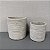 CACHEPOT DE CIMENTO BEGE G 18X18CM M 14X14CM - Imagem 1