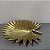 CENTRO DE MESA FOLHA EM POLIRESINA DOURADO G 34X36 M 29X29 CM - Imagem 3