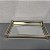 BANDEJA DOURADO EM METAL COM ESPELHO 34X21,5CM - Imagem 2
