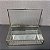 CAIXA EM METAL E VIDRO DOURADO G 25X15X6,5CM M 21X13X6,5CM - Imagem 4