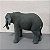 ESCULTURA ELEFANTE EM POLIRESINA PRETO G 27cm P 13cm - Imagem 5