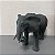 ESCULTURA ELEFANTE EM POLIRESINA PRETO G 27cm P 13cm - Imagem 4