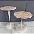 MESA EM MÁRMORE E METAL G 56cm M 46cm - Imagem 1