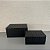 CAIXA MDF COM REVESTIMENTO EM PU PRETO G 24x12cm M 18x9cm - Imagem 1