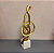 ESCULTURA ABSTRATO DOURADO 60cm - Imagem 2