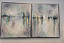 QUADRO ABSTRATO CINZA, AZUL E OCRE PINTURA DE ALMIR CANVAS 123x103cm - Imagem 1