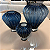 VASO DECORATIVO VIDRO AZUL P 20x17cm M 27x24cm G 35x31cm - Imagem 5
