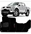 Tapete Personalizado Mitsubishi L200 Triton Preto - Imagem 1