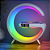 Luminária RGB com carregador indução e caixa de som Bluetooth - Imagem 1