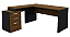Mesa Em L Com Auxilar Pedestal 2x1 - Imagem 2