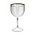 TAÇA DE GIN COM BORDA METALIZADA ACRILICO 580ml - Imagem 1