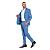 Terno Poliviscose Com Elastano Slim Windy Blue + Calça com Ajuste Personalizado - Imagem 3