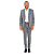 Terno Poliviscose Com Elastano Slim Cinza + Calça com Ajuste Personalizado - Imagem 1