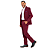 Terno Poliviscose Com Elastano Slim Vinho + Calça com Ajuste Personalizado - Imagem 2