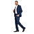 Terno Poliviscose Com Elastano Slim Azul Marinho + Calça com Ajuste Personalizado - Imagem 2
