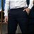 Calça de Poliviscose Azul com Ajuste lateral para 2 numerações maiores ou menores - Imagem 2