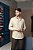 Camisa Social Bege Fibra de Bambu - Imagem 1