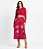 Saia Midi Estampa Floral Estilo Envelope- Rovitex - Imagem 1