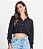 Blusa Manga Longa Cropped Feminina Alfaiataria -Rovitex - Imagem 4
