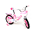 Bicicleta Infantil Menina Bike Princess Rosa Aro 14 Unitoys - Imagem 1