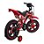 Bicicleta Infantil Aro 14 Moto Bike Com Rodinha Para Menino Cor Vermelha - Imagem 3