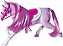 Cavalo fashion Rosa para Bonecas - Imagem 1