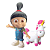 Boneca Vinil Agnes e Fluffy Meu Malvado Favorito - Imagem 1