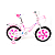 Bicicleta Com Cestinhas  Bike Princess Aro 16 Unitoys - Imagem 2