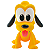 Boneco Pluto Baby De Vinil Disney Articulado - Imagem 3