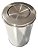 Lixeira 50 Litros Inox FlipTop 30x70 Cozinha Escritório Banheiro - Imagem 3