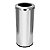 Lixeira 40 Litros Inox Com Aro 30x60 - Cozinha - Banheiro - Escritório - Imagem 1
