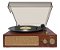 Vitrola Toca Discos Vinil Studio Brown Bluetooth Fm Marrom - Imagem 1