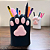 Porta caneta decoração em formato de patinha de gatinho - Imagem 1