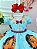 Vestido Infantil Moana Baby Florido Azul Festas Luxo (1770AR) - Imagem 3