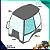 VIDRO DA PORTA SUPERIOR ESQUERDA CATERPILLAR 416E 205-9587 2059587 - Imagem 1