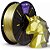 Filamento Voolt PLA Duo Color Alumínio E Dourado V-Silk - 1Kg - Imagem 2