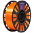 Filamento Voolt PLA Laranja V-Silk - 1kg - Imagem 1