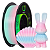Filamento PLA Silk Rainbow Multfila Sweet 1.75mm 1kg - Imagem 1