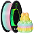 Filamento PLA Silk Rainbow Multfila Macaron 1.75mm 1kg - Imagem 1