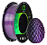 Filamento PLA Silk Dual Color Multfila 1.75mm 1KG Preto e Roxo - Imagem 1