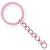 Kit 50 Chaveiros Gancho Argola Simples Rosa Claro Multfila - Imagem 1