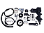 KIT DIREÇÃO HIDRÁULICA PARA FORD F1000/100 Motor 4-236 Q20B - Imagem 1