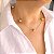 Choker Esferas Douradas - 40cm - Semijoia - Imagem 1