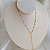 Choker Corrente Fina Gotas - 45cm - Semijoia - Imagem 4
