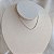 Conjunto Choker e Pulseira Riviera Navete Ouro Branco - 32cm - Semijoia - Imagem 4